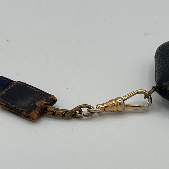 Vintage 1950s Shields Fifth Avenue N.Y  Brown Leather Purse Watch - Picture 11 of 16